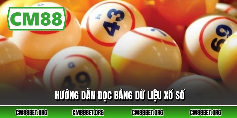 Hướng dẫn đọc bảng dữ liệu xổ số